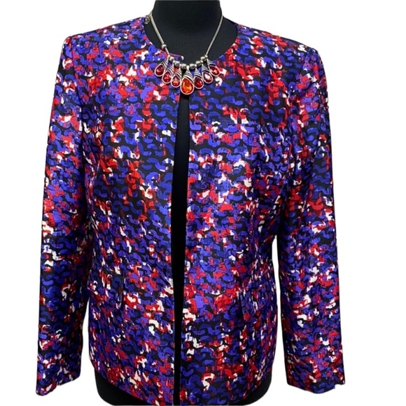 Evan Picone Printed Blazer - Picture 1 of 4